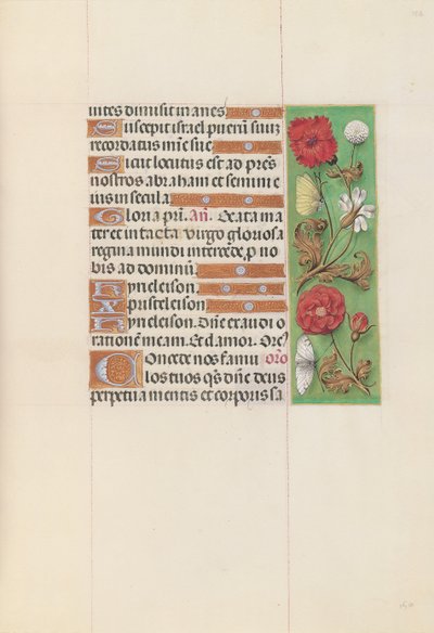 Izabella katolikus királyné, spanyol királynő órái: Fol. 152r, c. 1500. alkotó: Master of the First Prayerbook of Maximillian