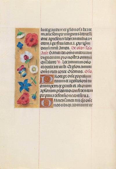 Izabella katolikus királyné, spanyol királynő órái: Fol. 152v, c. 1500. alkotó: Master of the First Prayerbook of Maximillian