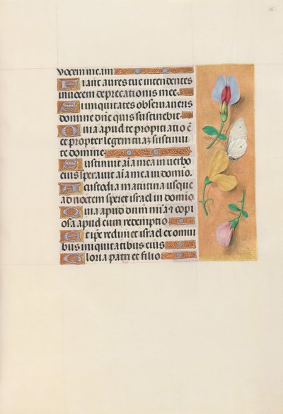 Izabella katolikus királyné, spanyol királynő órái: Fol. 156r, c. 1500. alkotó: Master of the First Prayerbook of Maximillian