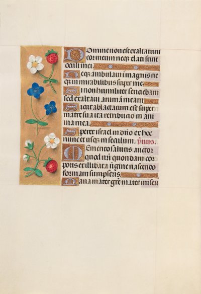Izabella katolikus királyné, spanyol királynő órái: Fol. 156v, c. 1500. alkotó: Master of the First Prayerbook of Maximillian