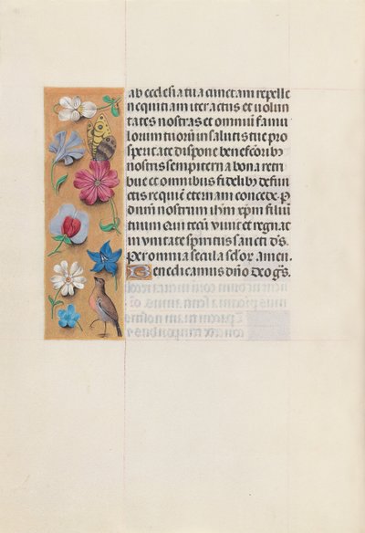 Izabella katolikus királyné, spanyol királynő órái: Fol. 158V, c. 1500. alkotó: Master of the First Prayerbook of Maximillian
