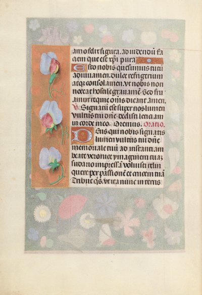 Izabella katolikus királyné, spanyol királynő órái: Fol. 15V, c. 1500. alkotó: Master of the First Prayerbook of Maximillian