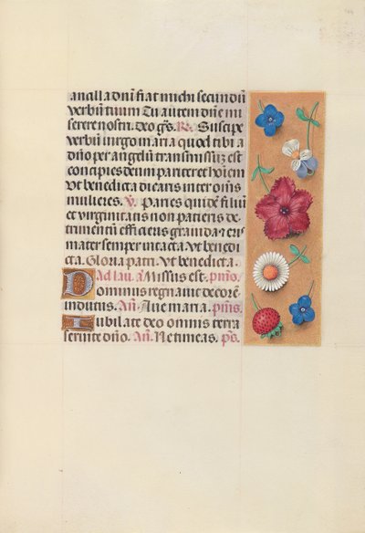 Izabella katolikus királyné, spanyol királynő órái: Fol. 164r, c. 1500. alkotó: Master of the First Prayerbook of Maximillian