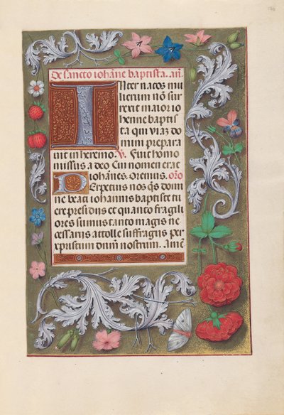 Izabella katolikus királyné, spanyol királynő órái: Fol. 170r, c. 1500. alkotó: Master of the First Prayerbook of Maximillian