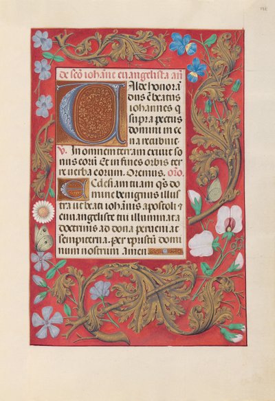Izabella katolikus királyné, spanyol királynő órái: Fol. 172r, c. 1500. alkotó: Master of the First Prayerbook of Maximillian