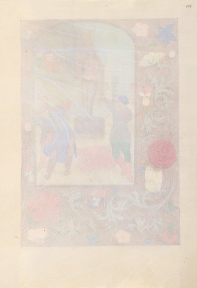 Izabella katolikus királynő, Spanyolország királynőjének órái:  Fol. 177r alkotó: Master of the First Prayerbook of Maximillian