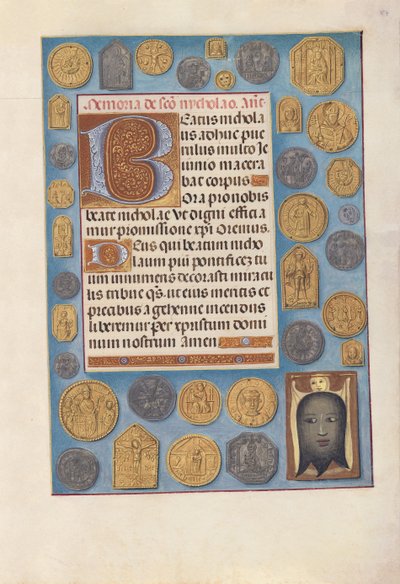 Izabella katolikus királyné, spanyol királynő órái: Fol. 184r, c. 1500. alkotó: Master of the First Prayerbook of Maximillian