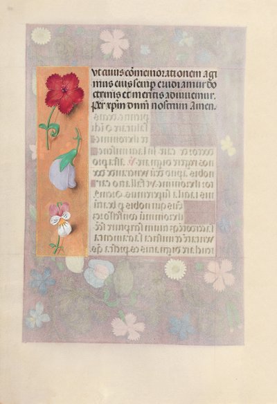 Izabella katolikus királyné, spanyol királynő órái: Fol. 186v, c. 1500. alkotó: Master of the First Prayerbook of Maximillian