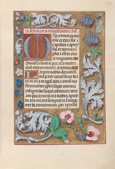 Izabella katolikus királynő, Spanyolország királynőjének órái:  Fol. 194r alkotó: Master of the First Prayerbook of Maximillian