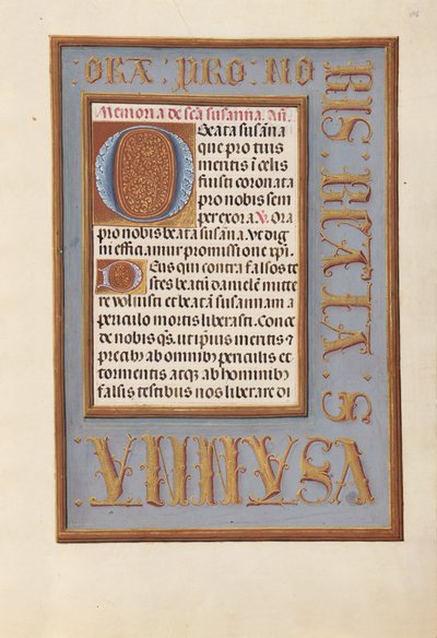 Izabella katolikus királynő, Spanyolország királynőjének órái:  Fol. 196r alkotó: Master of the First Prayerbook of Maximillian