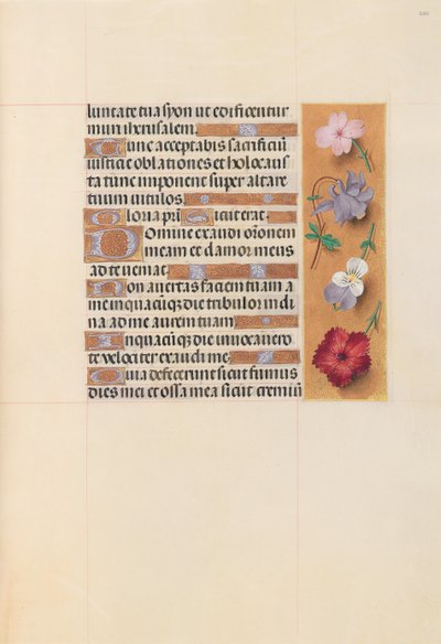 Izabella katolikus királyné, spanyol királynő órái: Fol. 206r, c. 1500. alkotó: Master of the First Prayerbook of Maximillian