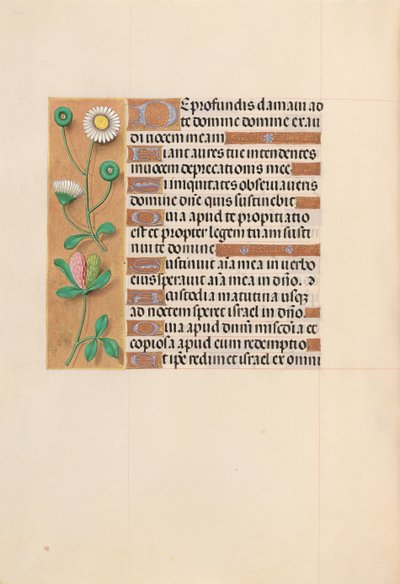 Izabella katolikus királyné, spanyol királynő órái: Fol. 208V, c. 1500. alkotó: Master of the First Prayerbook of Maximillian