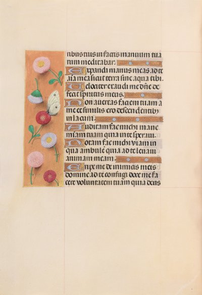 Izabella katolikus királyné, spanyol királynő órái: Fol. 209v, c. 1500. alkotó: Master of the First Prayerbook of Maximillian