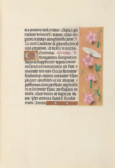 Izabella katolikus királyné, spanyol királynő órái: Fol. 21r, c. 1500. alkotó: Master of the First Prayerbook of Maximillian