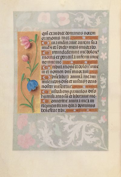 Izabella katolikus királyné, spanyol királynő órái: Fol. 220V, c. 1500. alkotó: Master of the First Prayerbook of Maximillian