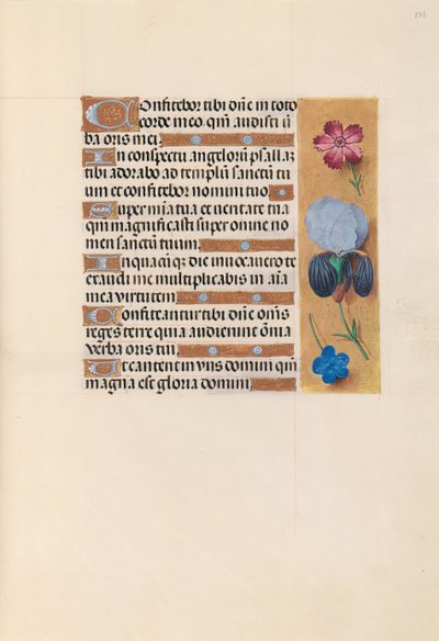 Izabella katolikus királyné, spanyol királynő órái: Fol. 223r, c. 1500. alkotó: Master of the First Prayerbook of Maximillian