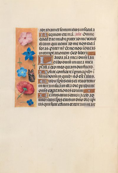 Izabella katolikus királyné, spanyol királynő órái: Fol. 224V, c. 1500. alkotó: Master of the First Prayerbook of Maximillian