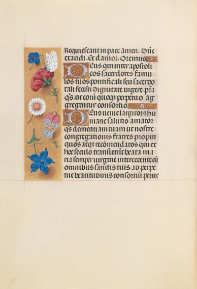 Izabella katolikus királyné, spanyol királynő órái: Fol. 225V, c. 1500. alkotó: Master of the First Prayerbook of Maximillian