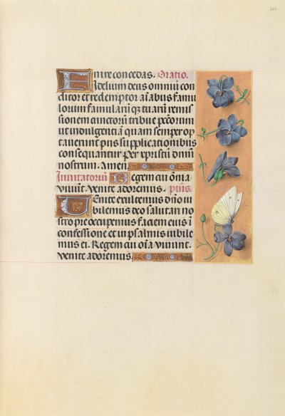 Izabella katolikus királyné, spanyol királynő órái: Fol. 226r, c. 1500. alkotó: Master of the First Prayerbook of Maximillian