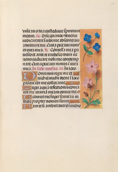 Izabella katolikus királynő, Spanyolország királynőjének órái:  Fol. 233r alkotó: Master of the First Prayerbook of Maximillian