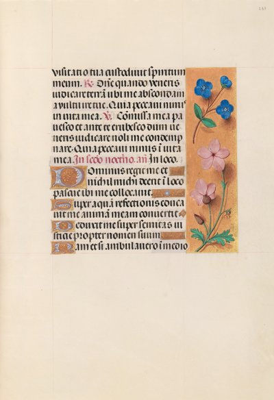 Izabella katolikus királyné, spanyol királynő órái: Fol. 233r, c. 1500. alkotó: Master of the First Prayerbook of Maximillian