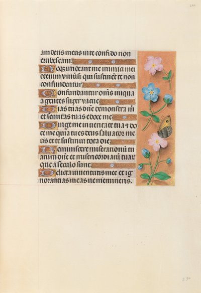 Izabella katolikus királyné, spanyol királynő órái: Fol. 234r, c. 1500. alkotó: Master of the First Prayerbook of Maximillian