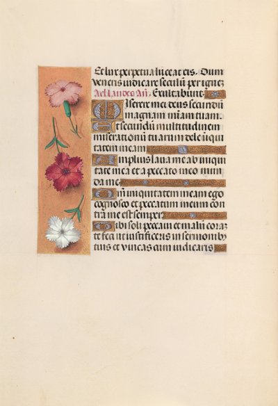 Izabella katolikus királyné, spanyol királynő órái: Fol. 246v, c. 1500. alkotó: Master of the First Prayerbook of Maximillian