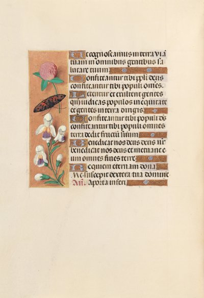 Izabella katolikus királyné, spanyol királynő órái: Fol. 250V, c. 1500. alkotó: Master of the First Prayerbook of Maximillian