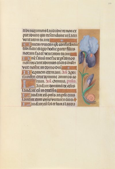 Izabella katolikus királyné, spanyol királynő órái: Fol. 252r, c. 1500. alkotó: Master of the First Prayerbook of Maximillian