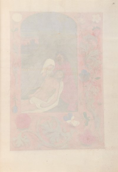 Izabella katolikus királyné, spanyol királynő órái: Fol. 261r, c. 1500. alkotó: Master of the First Prayerbook of Maximillian