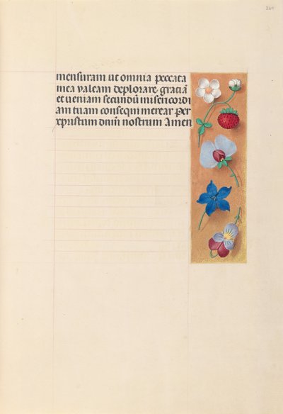 Izabella katolikus királyné, spanyol királynő órái: Fol. 269r, c. 1500. alkotó: Master of the First Prayerbook of Maximillian
