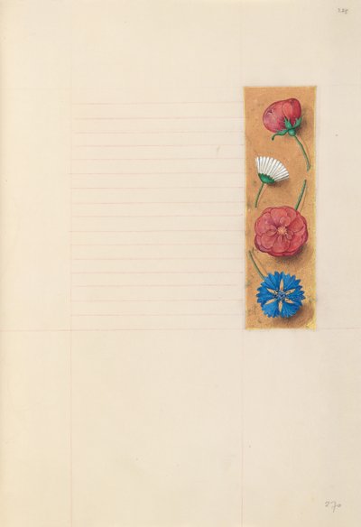 Izabella katolikus királyné, spanyol királynő órái: Fol. 275r, c. 1500. alkotó: Master of the First Prayerbook of Maximillian