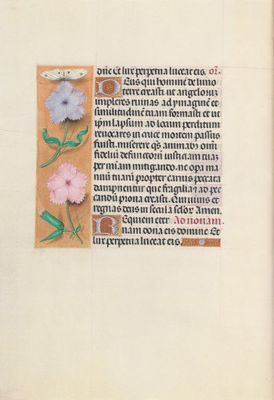 Izabella katolikus királyné, spanyol királynő órái: Fol. 27V, c. 1500. alkotó: Master of the First Prayerbook of Maximillian