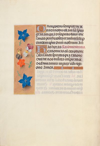 Izabella katolikus királyné, spanyol királynő órái: Fol. 36v, c. 1500. alkotó: Master of the First Prayerbook of Maximillian