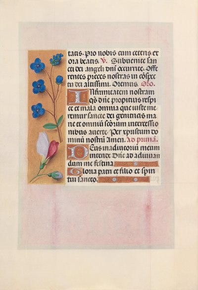 Izabella katolikus királyné, spanyol királynő órái: Fol. 38V, c. 1500. alkotó: Master of the First Prayerbook of Maximillian