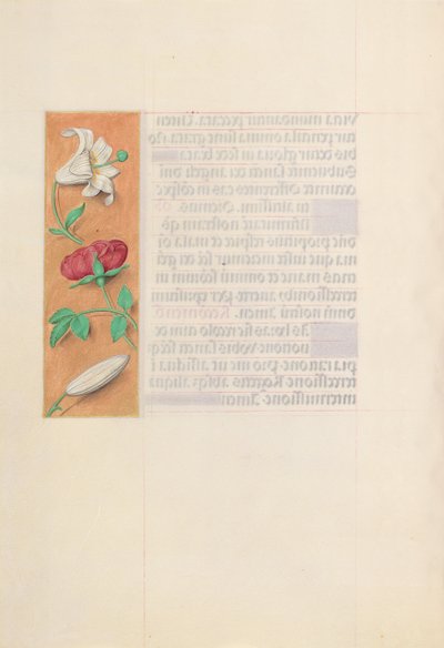 Izabella katolikus királyné, spanyol királynő órái: Fol. 42V, c. 1500. alkotó: Master of the First Prayerbook of Maximillian