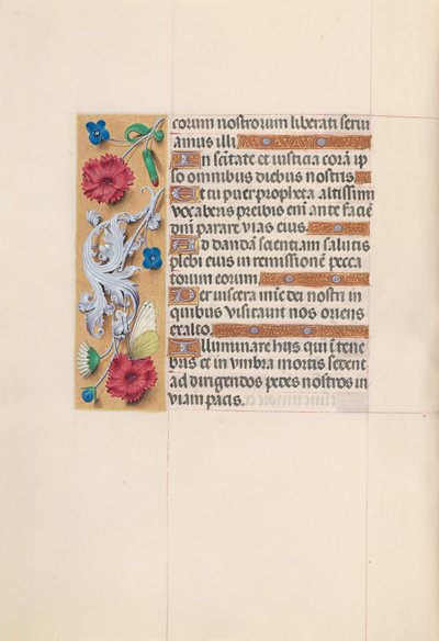 Izabella katolikus királynő, Spanyolország királynőjének órái:  Fol. 59v alkotó: Master of the First Prayerbook of Maximillian