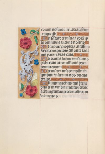 Izabella katolikus királyné, spanyol királynő órái: Fol. 59v, c. 1500. alkotó: Master of the First Prayerbook of Maximillian