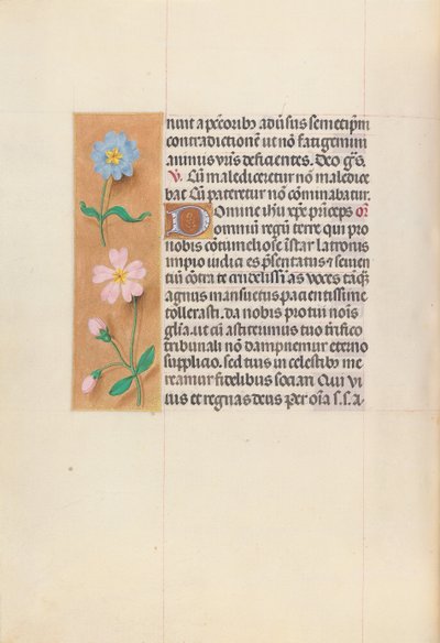 Izabella katolikus királyné, spanyol királynő órái: Fol. 62V, c. 1500. alkotó: Master of the First Prayerbook of Maximillian