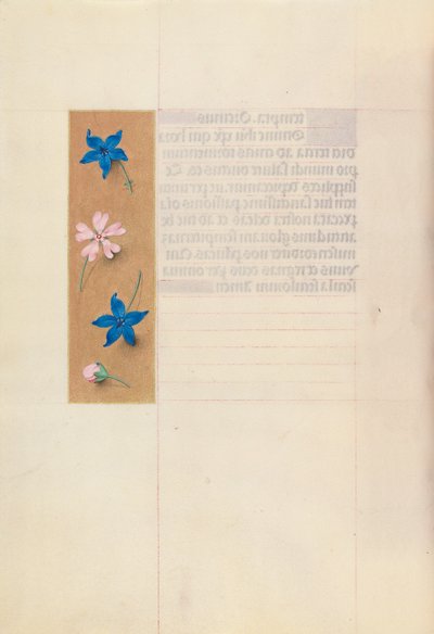 Izabella katolikus királyné, spanyol királynő órái: Fol. 65V, c. 1500. alkotó: Master of the First Prayerbook of Maximillian