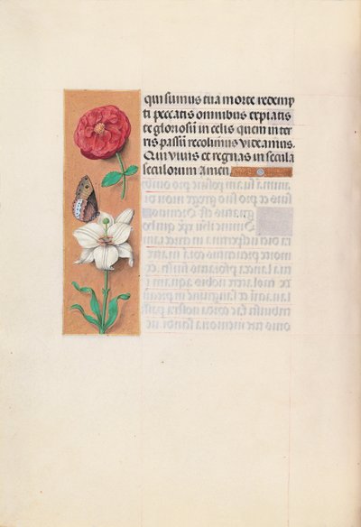 Izabella katolikus királyné, spanyol királynő órái: Fol. 76v, c. 1500. alkotó: Master of the First Prayerbook of Maximillian