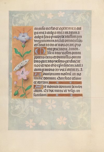 Izabella katolikus királyné, spanyol királynő órái: Fol. 88V, c. 1500. alkotó: Master of the First Prayerbook of Maximillian