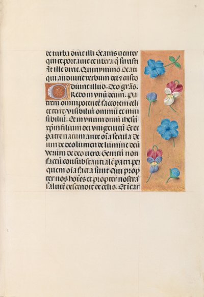 Izabella katolikus királyné, spanyol királynő órái: Fol. 91r, c. 1500. alkotó: Master of the First Prayerbook of Maximillian