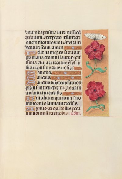 Izabella katolikus királyné, spanyol királynő órái: Fol. 92r, c. 1500. alkotó: Master of the First Prayerbook of Maximillian
