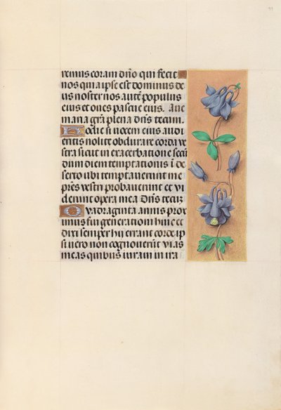 Izabella katolikus királyné, spanyol királynő órái: Fol. 99r, c. 1500. alkotó: Master of the First Prayerbook of Maximillian