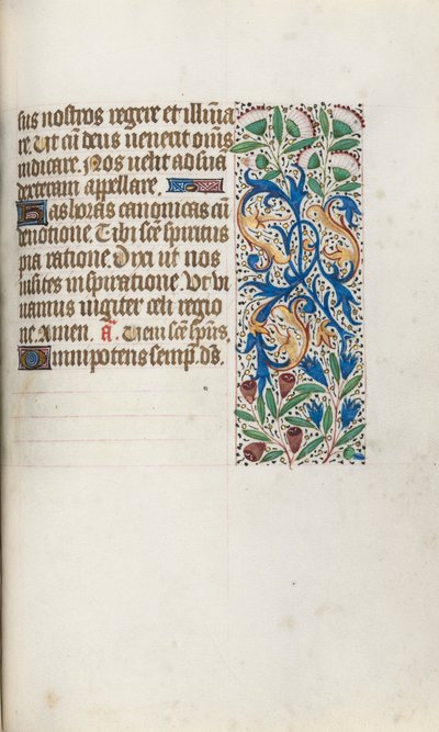 Órakönyv Rouen használata: fol. 102r, c. 1470. alkotó: Master of the Geneva Latini