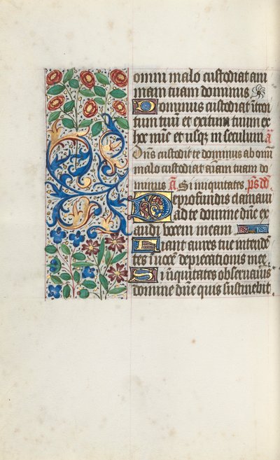 Órakönyv Rouen használata: fol. 105V, c. 1470. alkotó: Master of the Geneva Latini