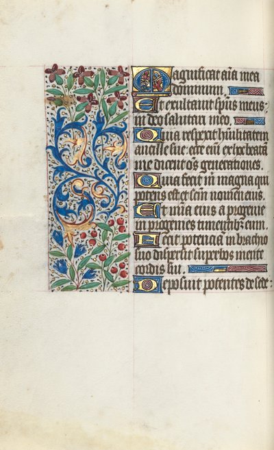 Órakönyv Rouen használata: fol. 107V, c. 1470. alkotó: Master of the Geneva Latini