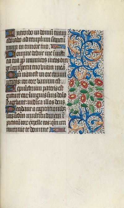 Órakönyv Rouen használata: fol. 111r, c. 1470. alkotó: Master of the Geneva Latini
