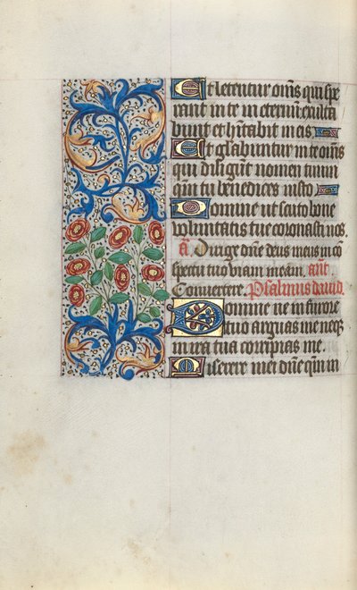 Órakönyv Rouen használata: fol. 111v, c. 1470. alkotó: Master of the Geneva Latini